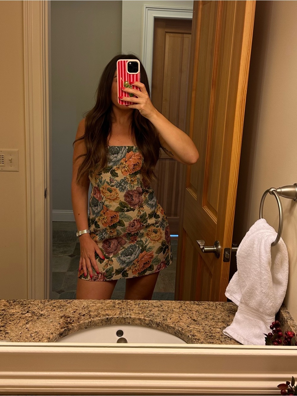 PrettyLittleThing Yellow Floral Mini Dress